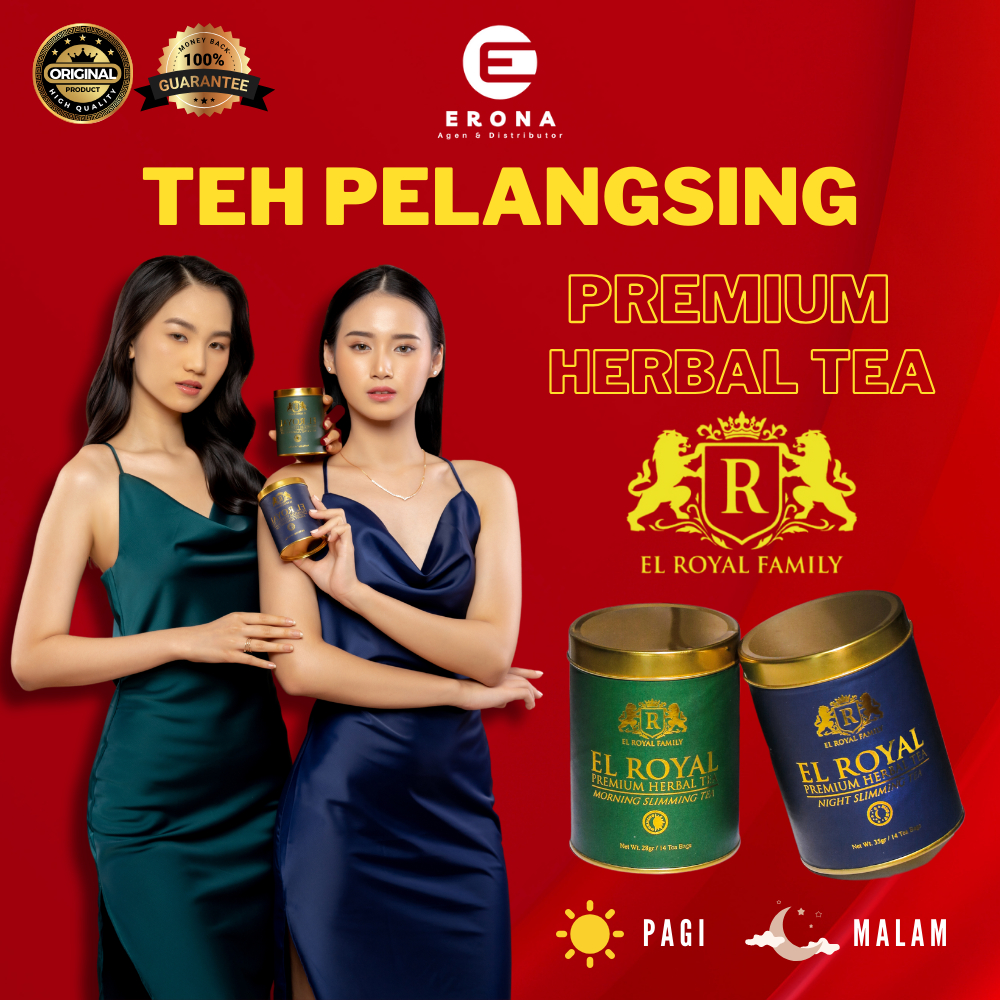 

El Royal Premium Herbal Tea 1 Paket Pagi & Malam 1 Morning Slimming Tea - 1 Night Slimming Tea