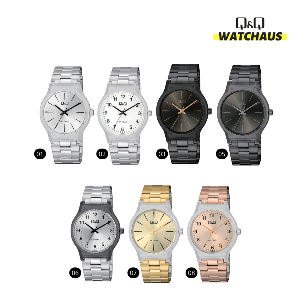 JAM TANGAN WANITA QQ QNQ Q&Q VS50 VS50J ANALOG ORIGINAL JEPANG WATER RESISTANT STAINLESS STRAP