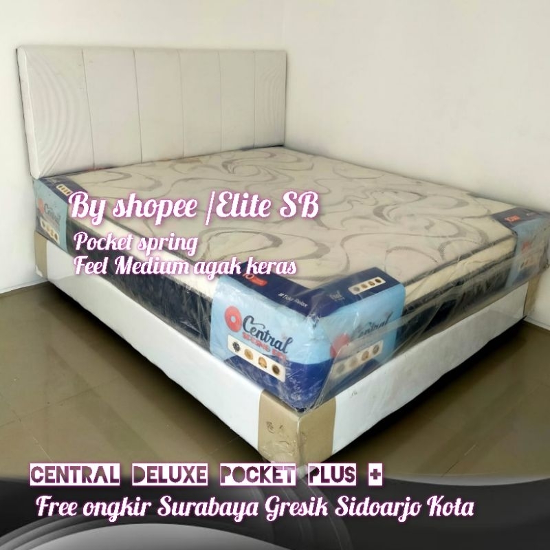 Ori Promo Central Deluxe plus pocket new Kasur spring bed Pocket spring medium feel nyaman bergarans