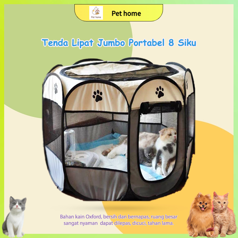 kandang kucing portable - kandang kucing lipat - kandang kucing lipat portable - S/M/L pagar tenda l