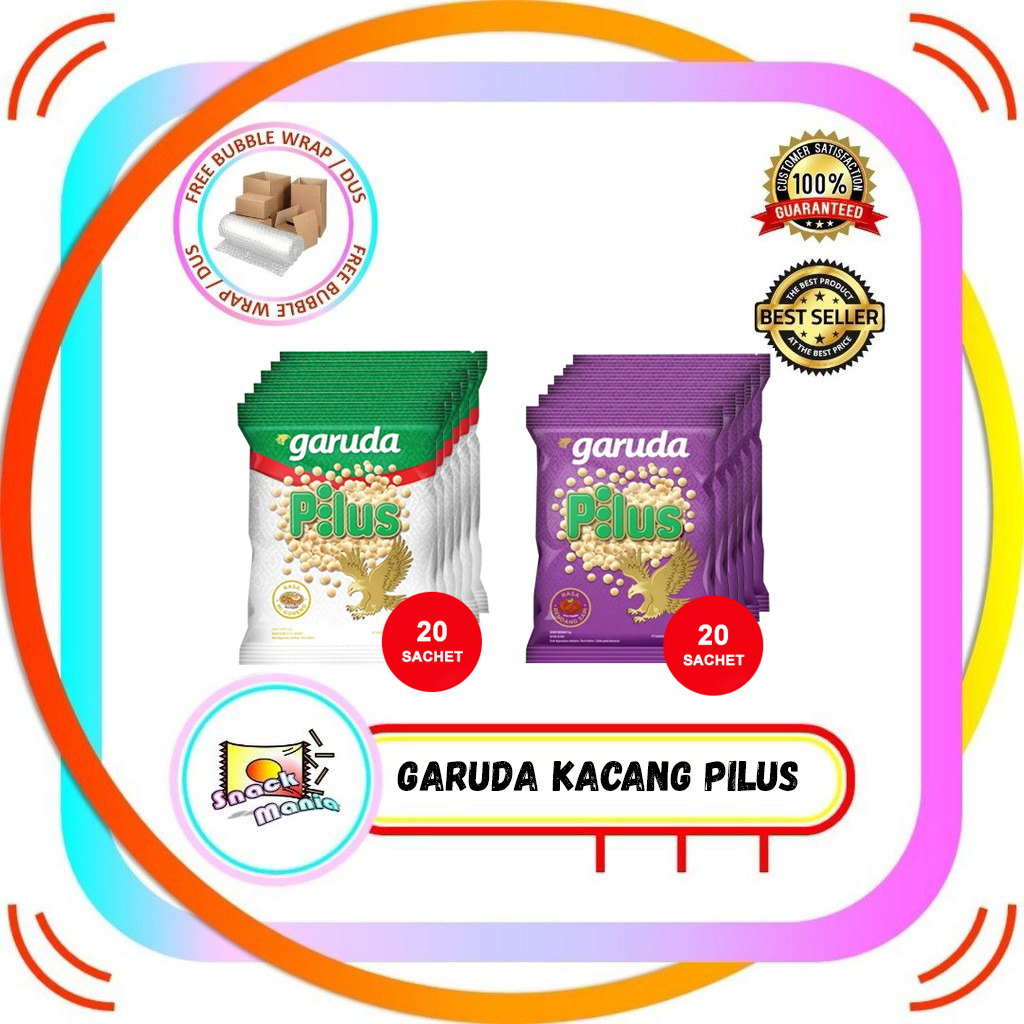 

Garuda Pilus Mie Goreng | Rendang Kacang 16 gr x 10 pcs RENTENG