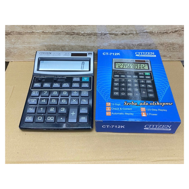 

kalkulator citizen CT-712k black 12 Digit
