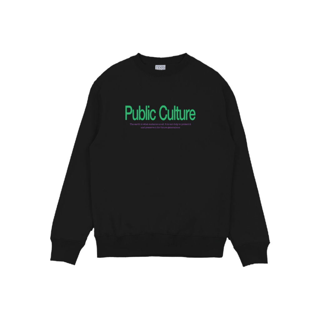 Public Culture - Globe Sweater - Black