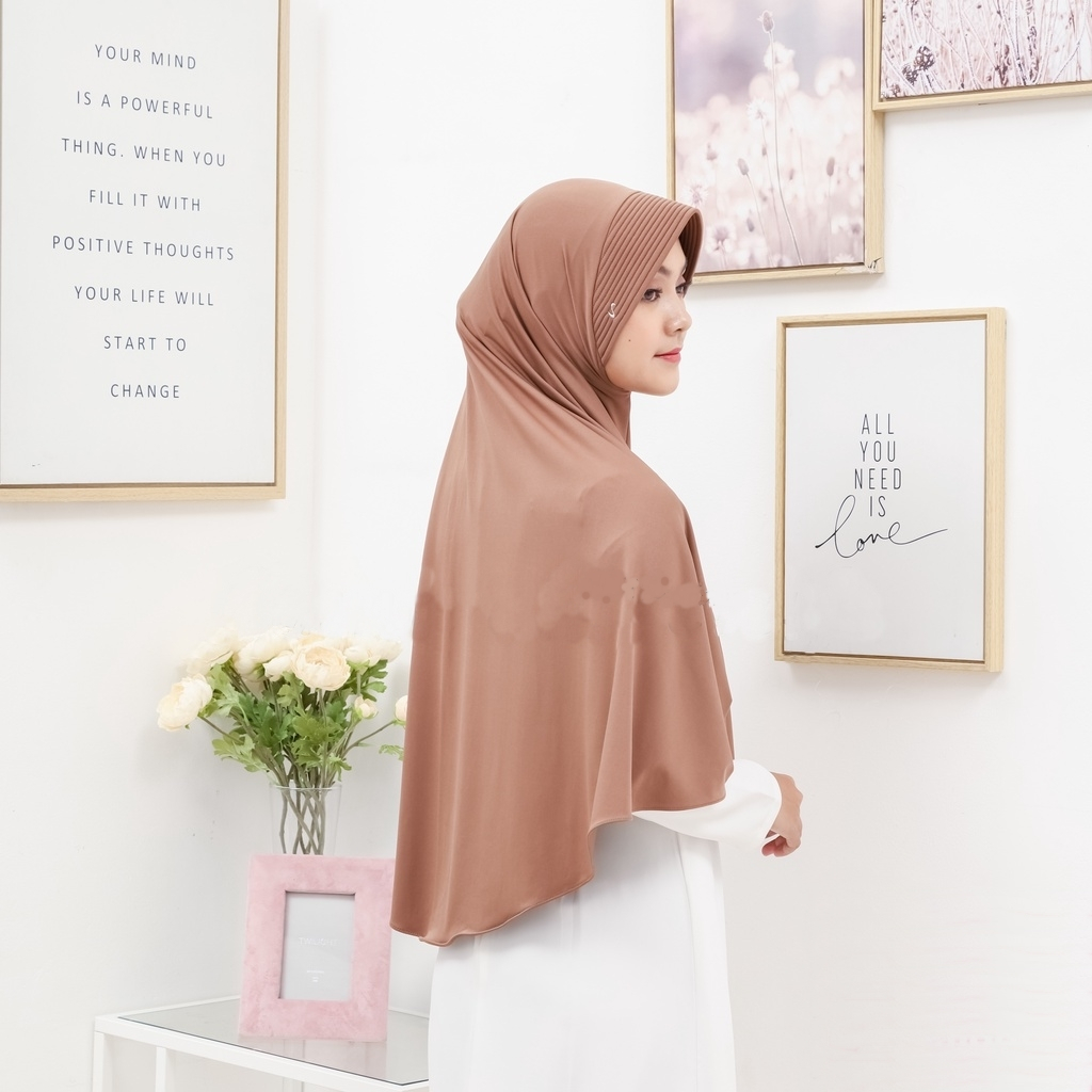 HIJAB JUMBO BERGO INSTAN ADEM_KERUDUNG JUMBO XL
