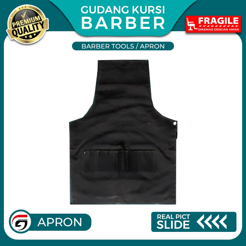 Apron Barber Celemek Pangkas Rambut Cape Capster Barbershop