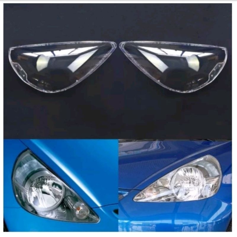 cover mika kaca lampu depan head lamp honda jazz 2004 2005 2006 2007