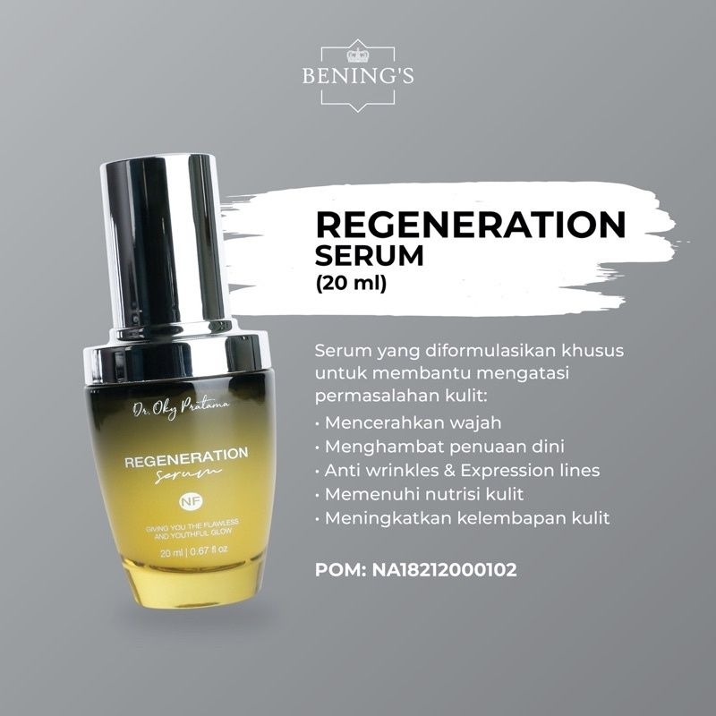 Skin Regeneration Serum Benings Skincare Serum Scar Bopeng Bening's By Dr.Oky Pratama Bening