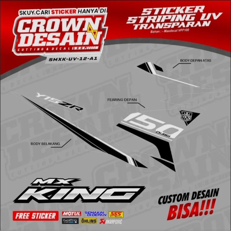 striping variasi jupiter mx king / striping variasi mx king / striping uv transparan jupiter mx king