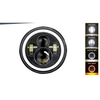 LAMPU DAYMAKER BULAT 7 INCH LED SET BATOK HEADLIGHT CUSTOM JEEP RX KING NINJA WATERPROOF (SRF-C01)