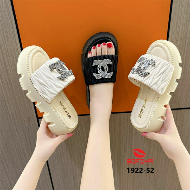 SANDAL WEDGES WANITA IMPOR ORI SOFIYA 1922-52