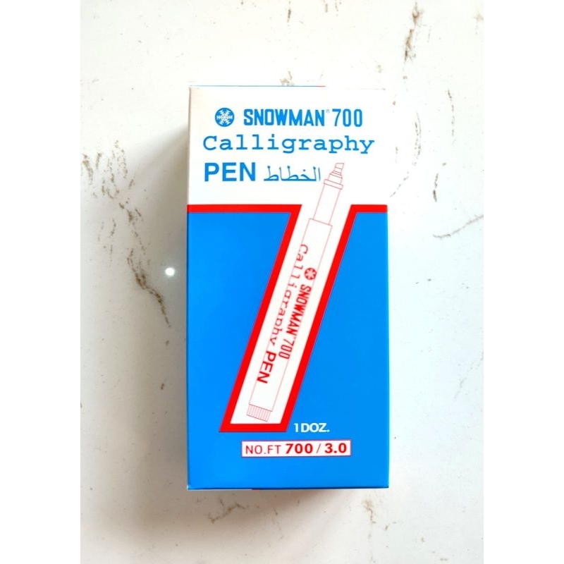 

Drawing Pen Kaligrapi Snowman 700 Pigment Ink 3.0 mm