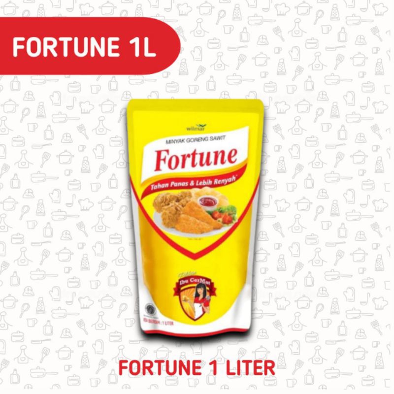 

(JATENG) FORTUNE KEMASAN 1 LITER | MINYAK GORENG TERMURAH FORTUNE 1L