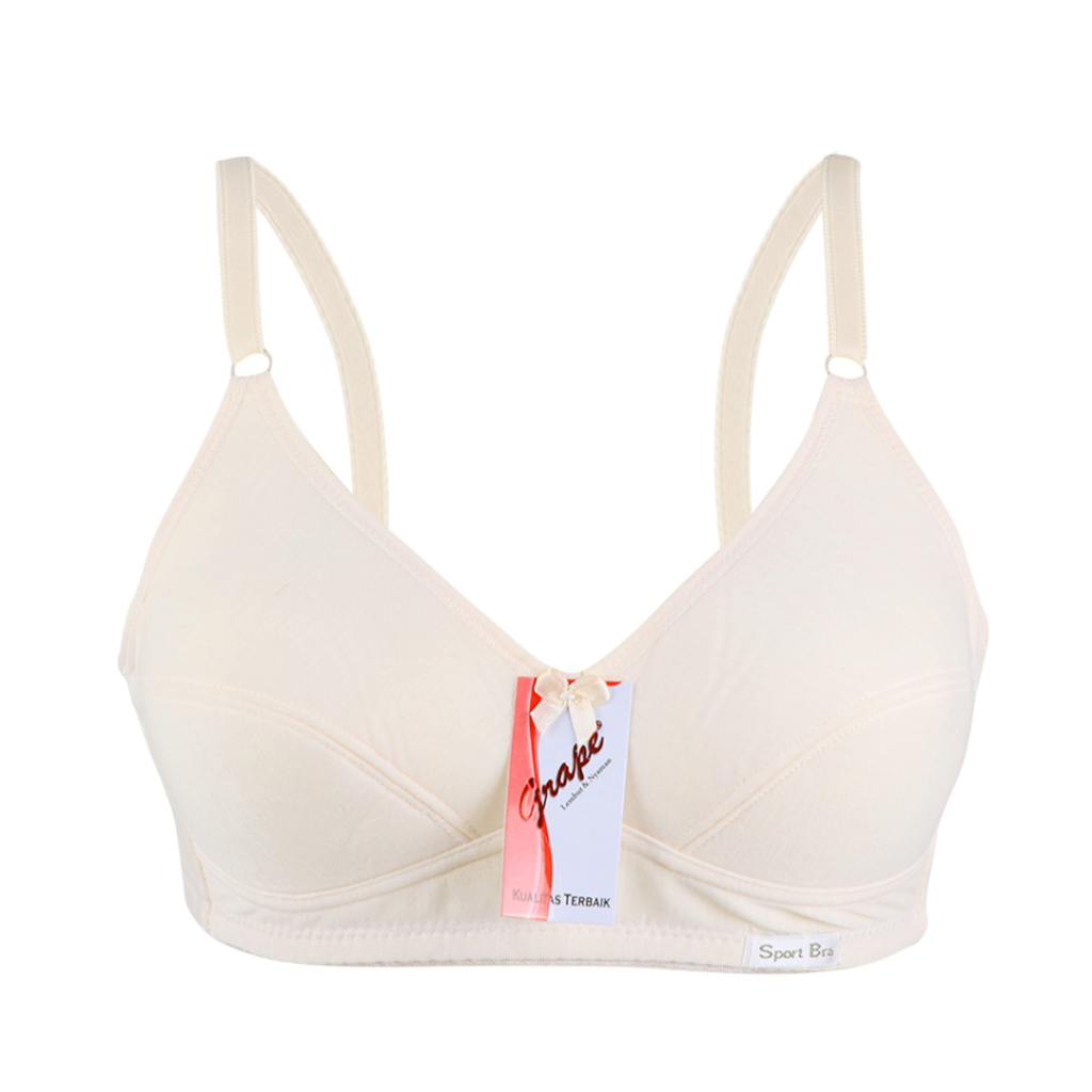 Grape - Basic Sport Bra Tanpa Kawat Bh Olahraga Full Cup Aw 105 Super