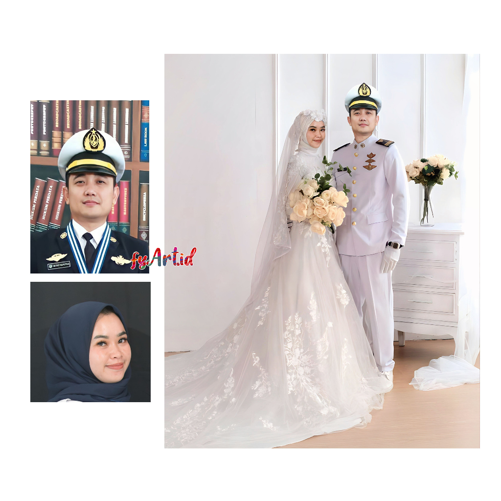 Edit foto pengantin / edit foto nikah / foto nikah /edit foto prewedding /edit foto wedding /edit ganti wajah/manipulasi foto/ganti badan/ganti background/edit foto/jasa edit/jasa edit foto/kado nikah/kado wedding/kado wisuda/kado lucu/kado murah/pas foto