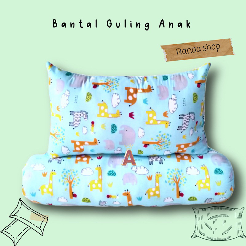 BANTAL GULING ANAK MOTIF JERAPAH BIRU