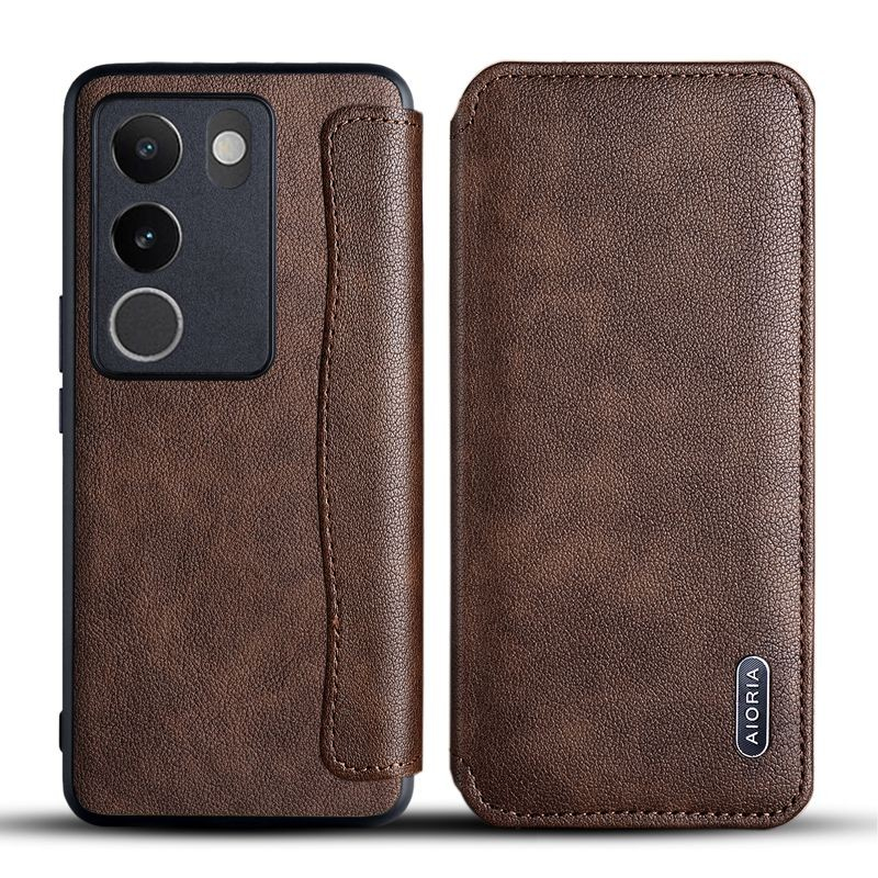 VIVO V29E / V29 5G COVER CASE LEATHER FLIP CASE AIORIA LEATHER FLIP SILIKON SOFT CASE