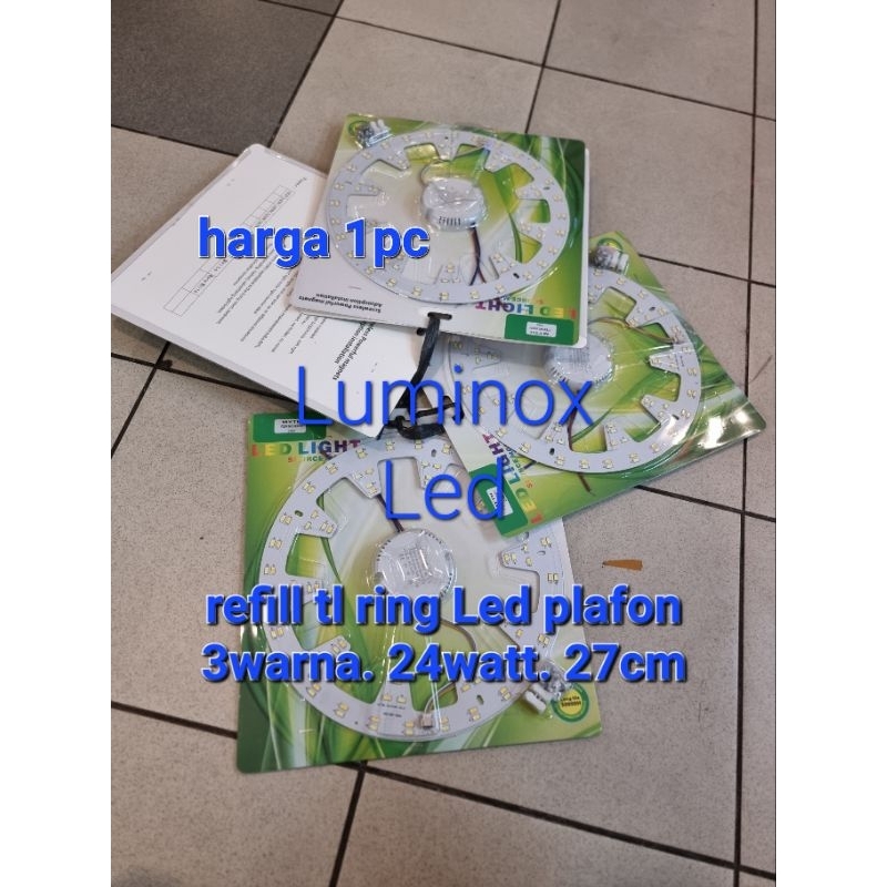 refill lampu plafon led 24w 24 watt 3warna / tl ring led 24watt 3 warna ceiling 24 w 220volt smd