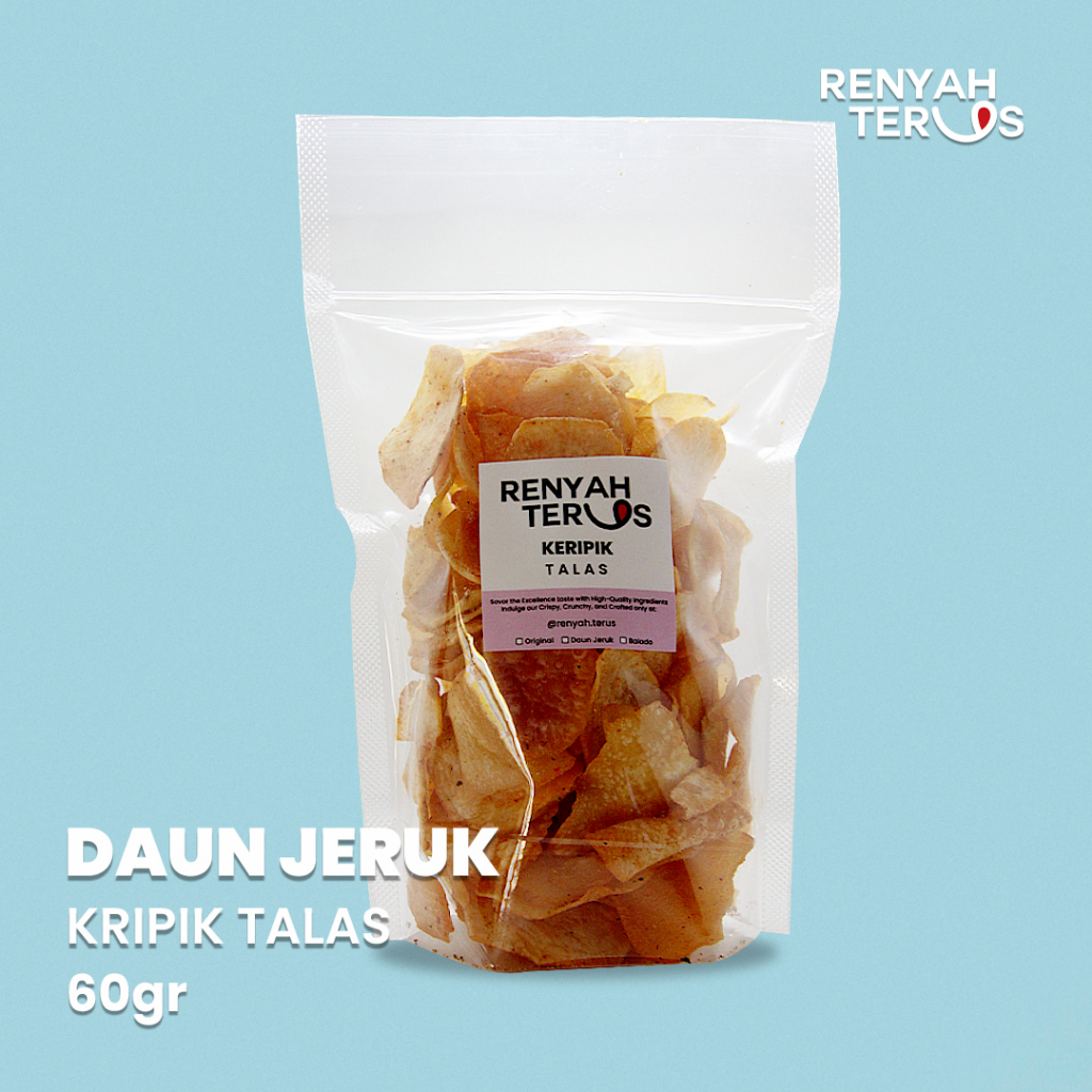 

Keripik Talas Rasa Original & Daun Jeruk Camilan Tradisional Indonesia Renyah Terus