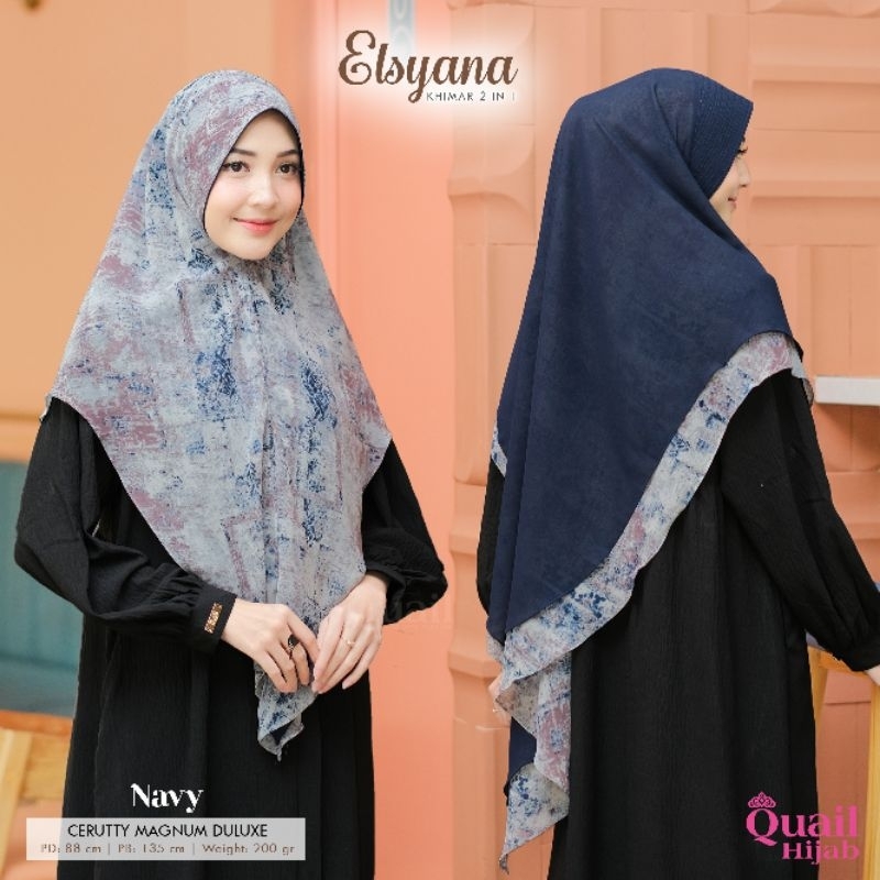 Quail Hijab Instan Bergo Jumbo Ceruty ELSYANA