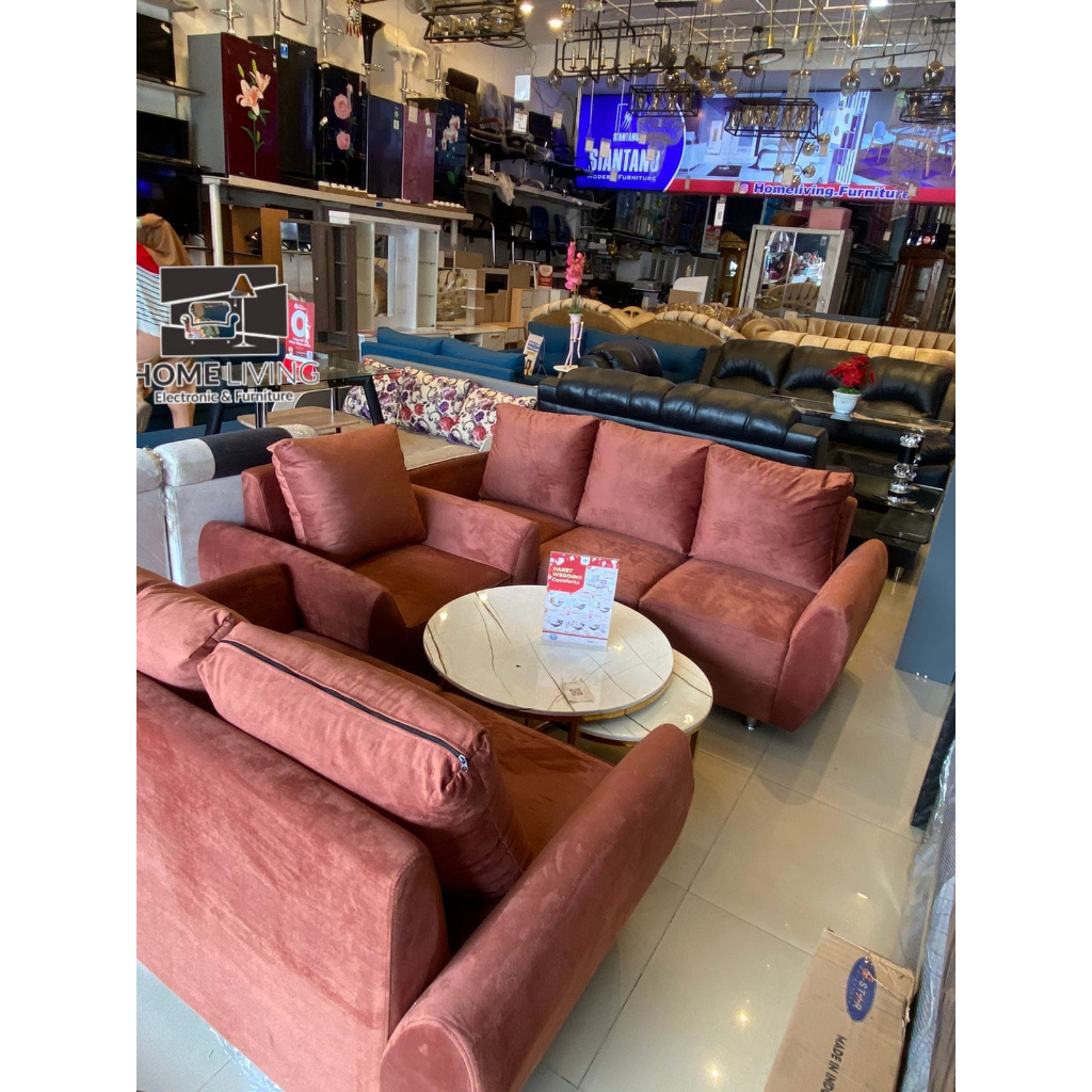 HOMELIVING - SOFA DAKRON 321 - SOFA SET MEJA - SOFA CUSTOM - SOFA DAKRON