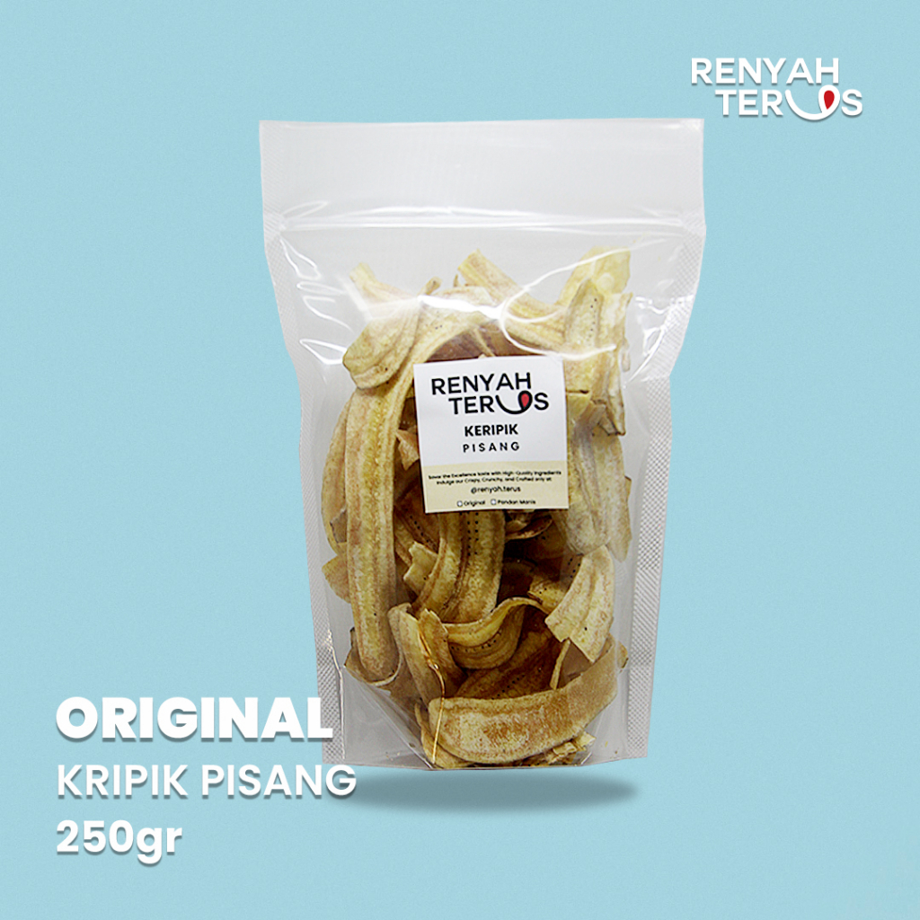 

Keripik Pisang Rasa Original Camilan Tradisional Indonesia Renyah Terus