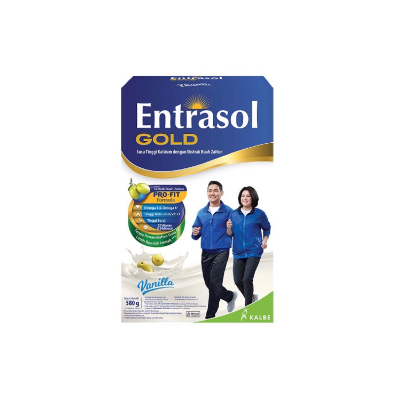 

Susu Entrasol Gold 580g chocolate Vanilla