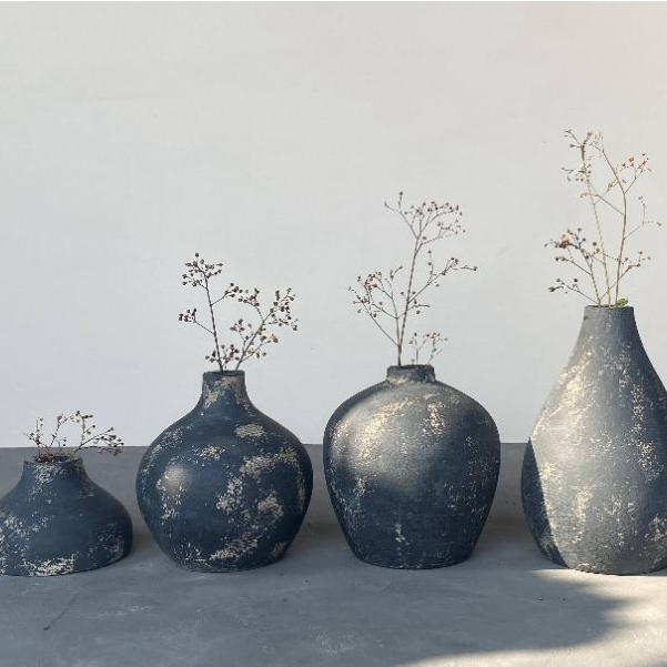 Claythings.id Dakara Set Vase - Vas Bunga Aesthetic - Dekorasi Vase Nordic Estetik