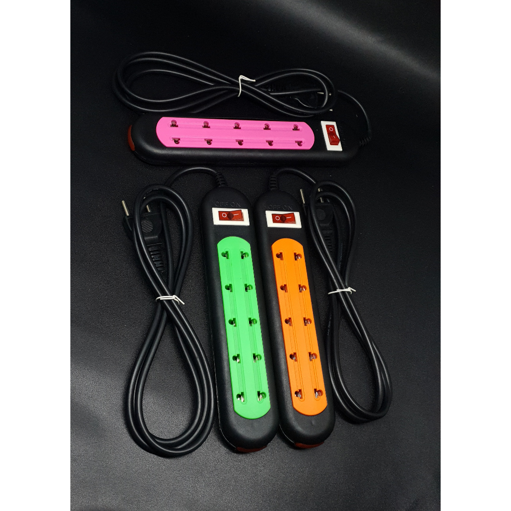 Stop Kontak 5 Lubang 1.5 Meter Canare Warna / Colokan Listrik 5L 1.5m /Terminal Stopkontak Canare 5 