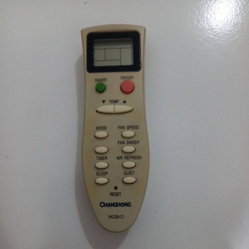 Remote AC CHANGHONG Original Asli . KK22B - C1 .