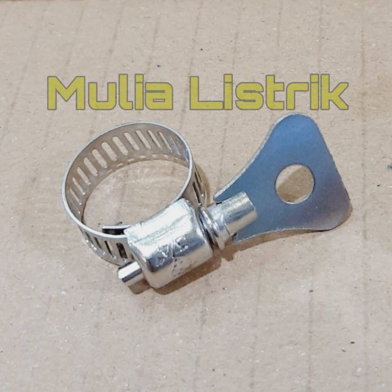 Klem selang gas klem selang air kuping besi / kuping plastik