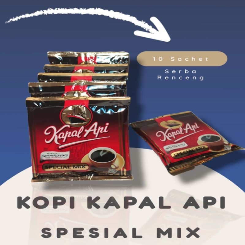 

Kopi Kapal Api Spesial Mix 1 Renceng (Isi 10 Sachet)