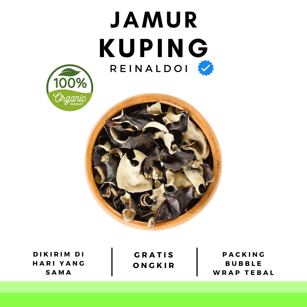 

Jamur Kuping Kering Jelly Ear 100 GR