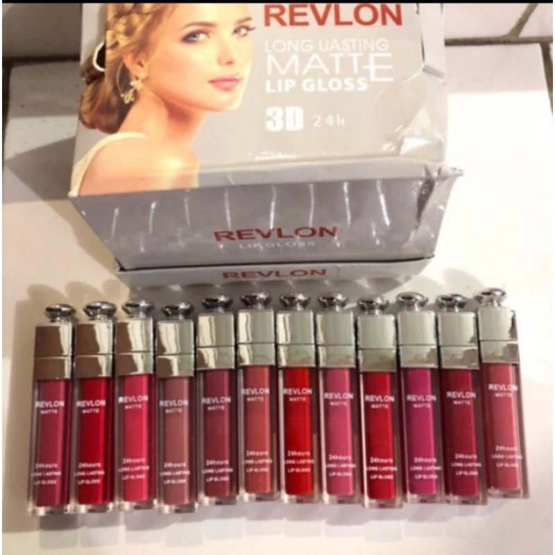 LIPSTIK REVLON LONG LASTING MATTE LIP GLOSS 3D TAHAN LAMA