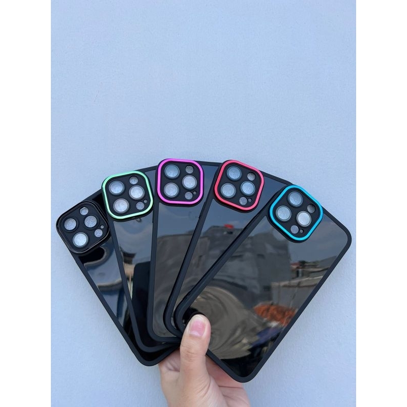 case black ring crome xiaomi redmi note 10 redmi note 10pro softcase black ring crome plus lensa kam