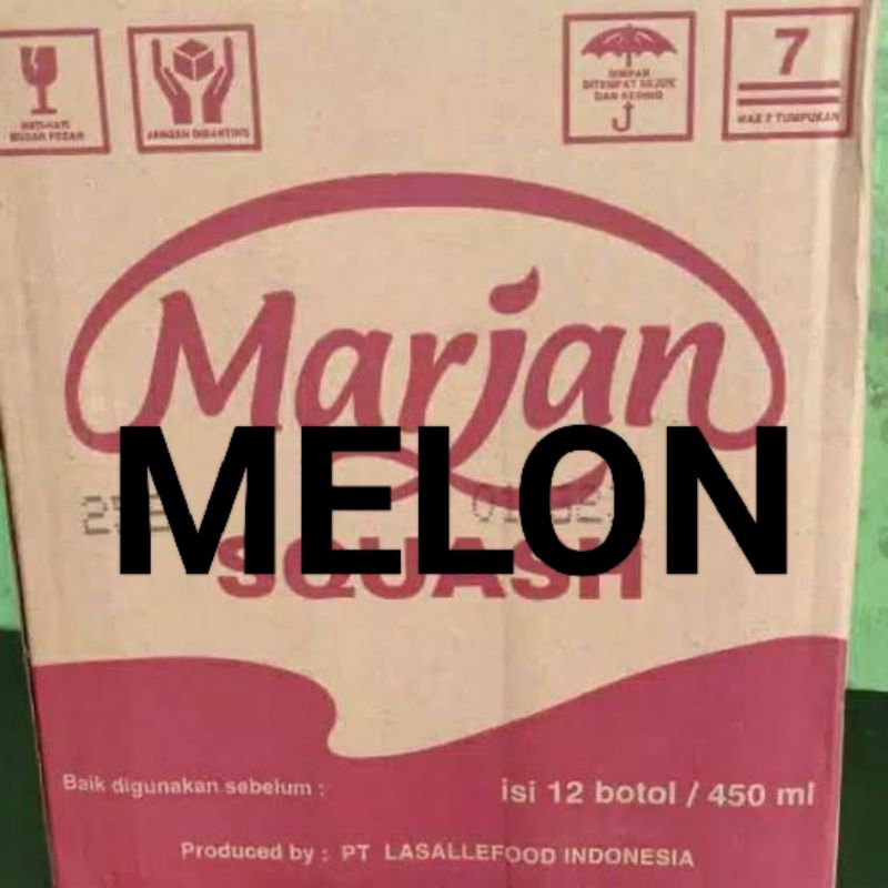 

Sirup Marjan Squash Melon Isi 12Pcs x 425Ml