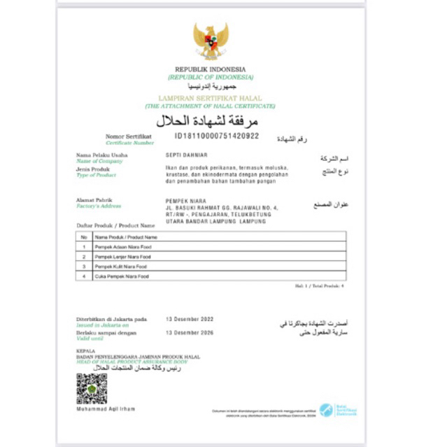 pempek palembang isi 50pcs varian campur