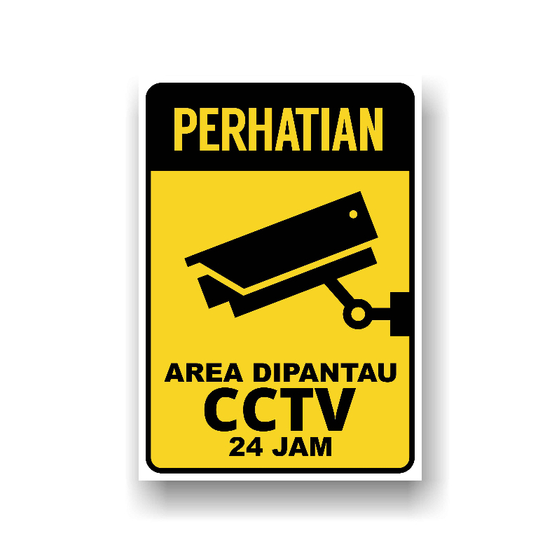 

Sticker Waterproof CCTV in operation Area CCTV