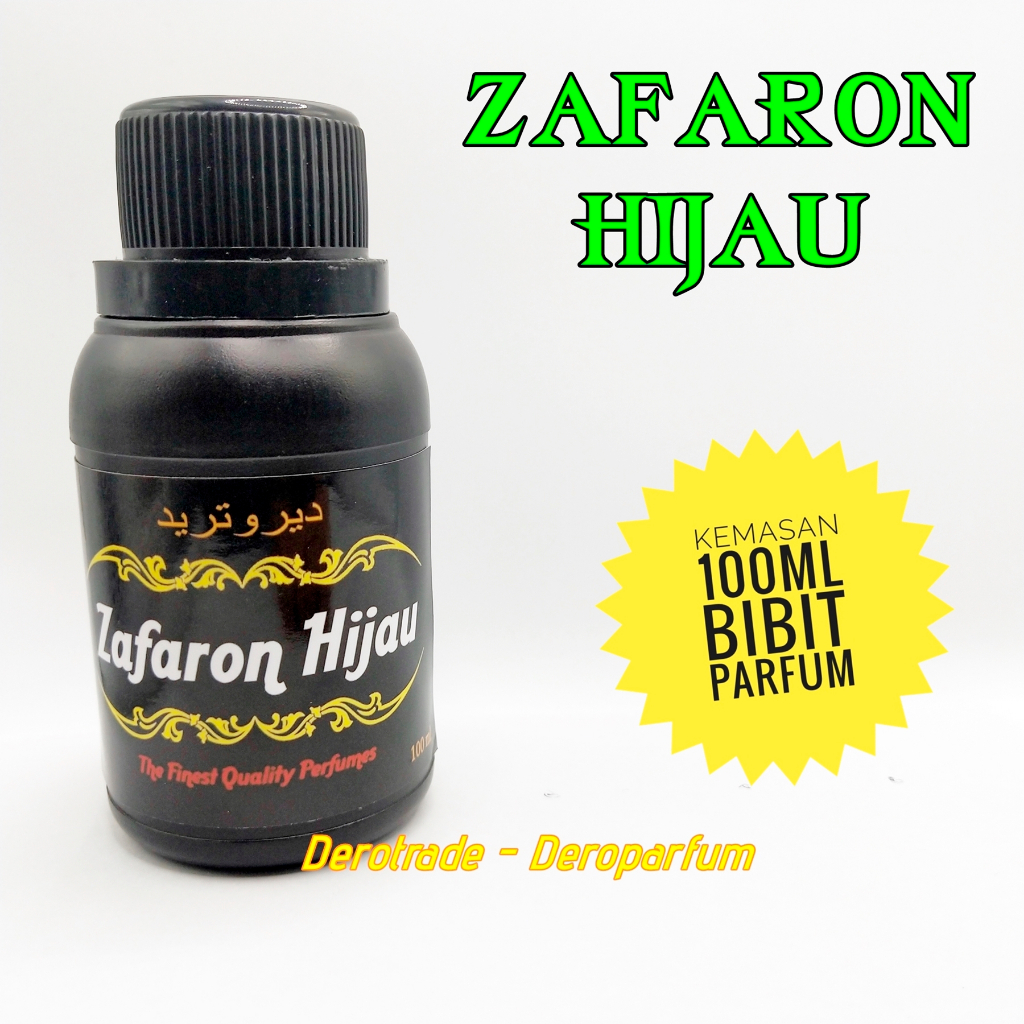 PARFUM ZAFARON HIJAU ATAU JAFARON AQUA KEMASAN 100ML BIBIT MINYAK WANGI 100 ML