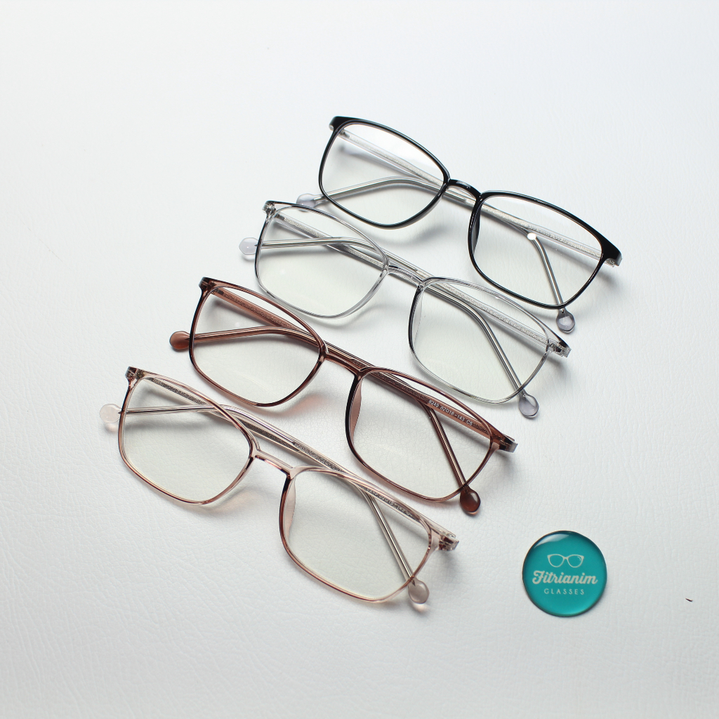 Kacamata Minus Minimalis Pria Wanita 8249 (-0.25 s/d -16.00) Lensa Photocromic Blueray Bluecromic