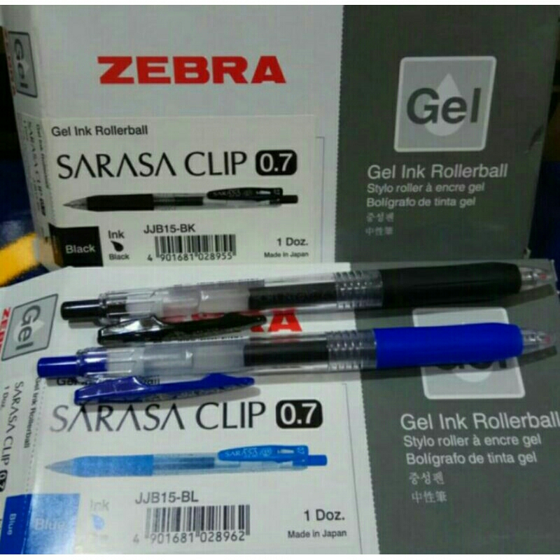 

Pulpen Bollpoin Gell Zebra Sarasa 0,7 -Hitam