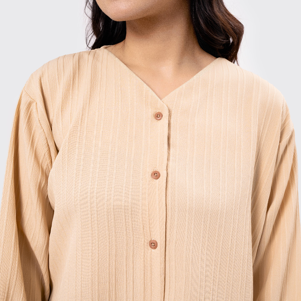 MALOVA - Airi Shirt Kemeja Wanita Basic Lengan Panjang