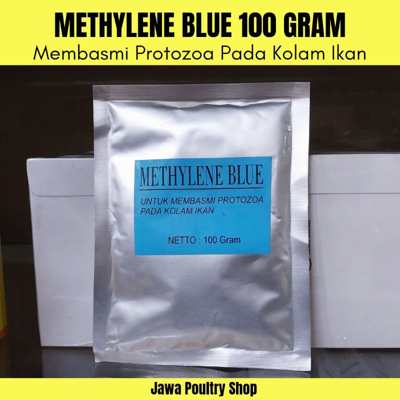 METHYLENE BLUE SERBUK 100 GRAM - Obat Biru Ikan