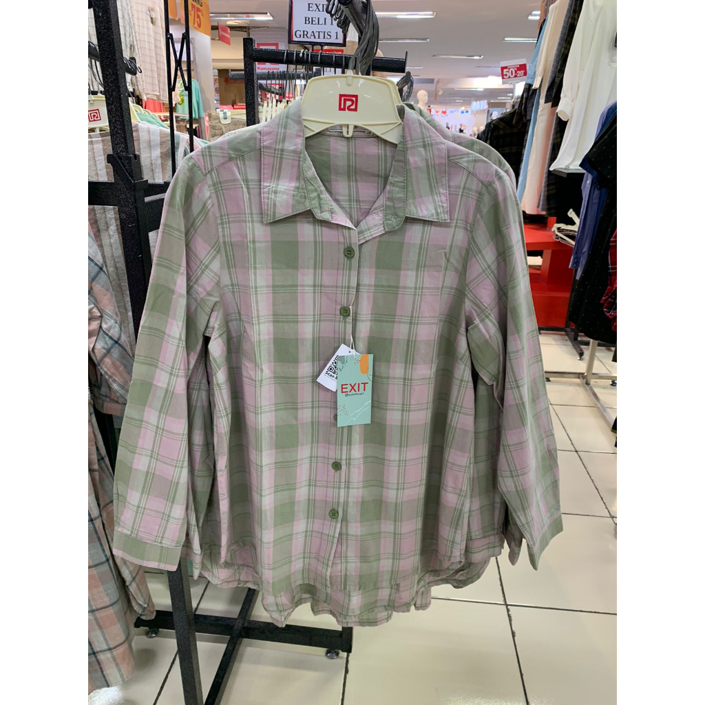 BLOUSE WANITA HIJAU EXIT