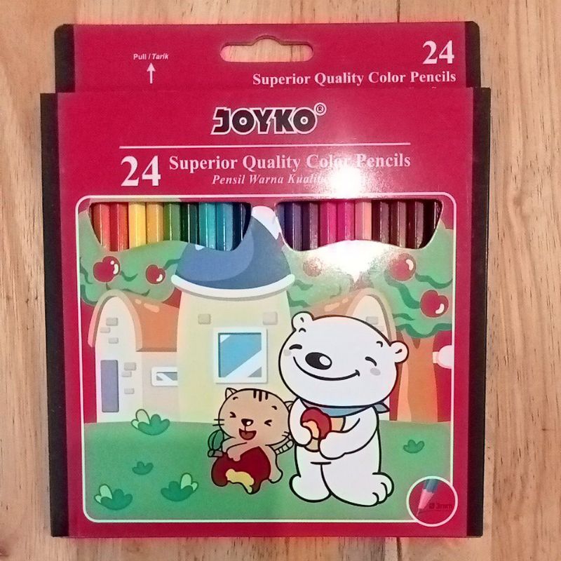

pensil warna Joyko 24 warna
