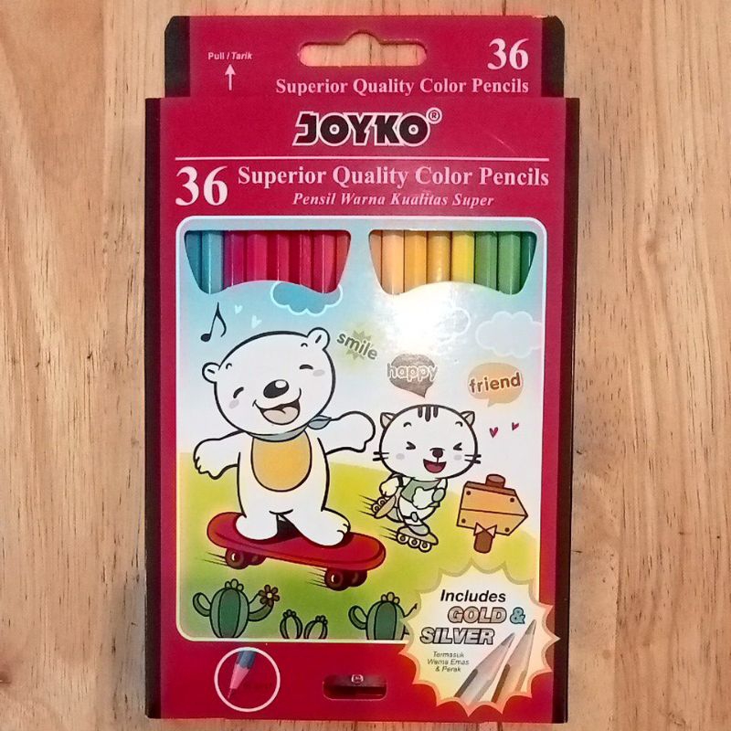 

pensil warna Joyko 36 warna