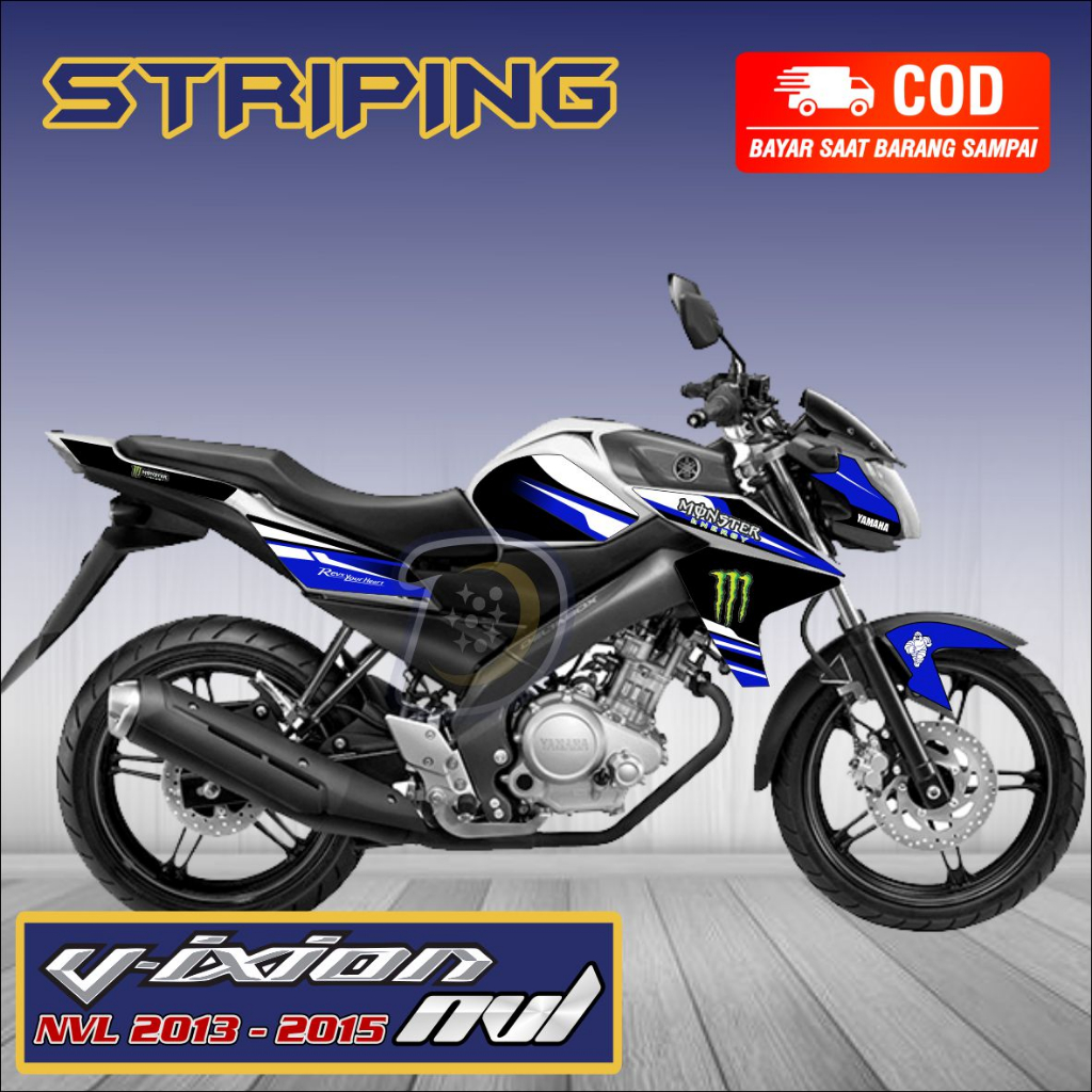 Striping Vixion Nvl 2014 2015 Stiker Lis Variasi Vixion Nvl Stiker Yamaha Vixion Nvl ME