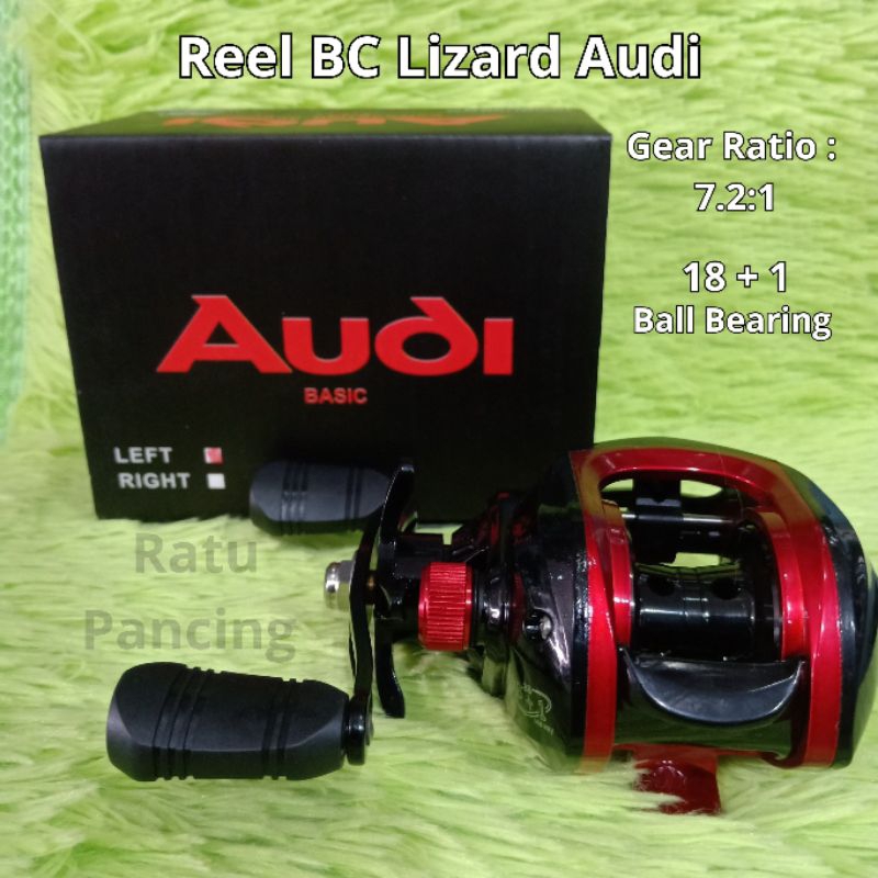 Reel BC Lizard Audi Handle Kiri Drag 10kg Gear Ratio 7.2:1