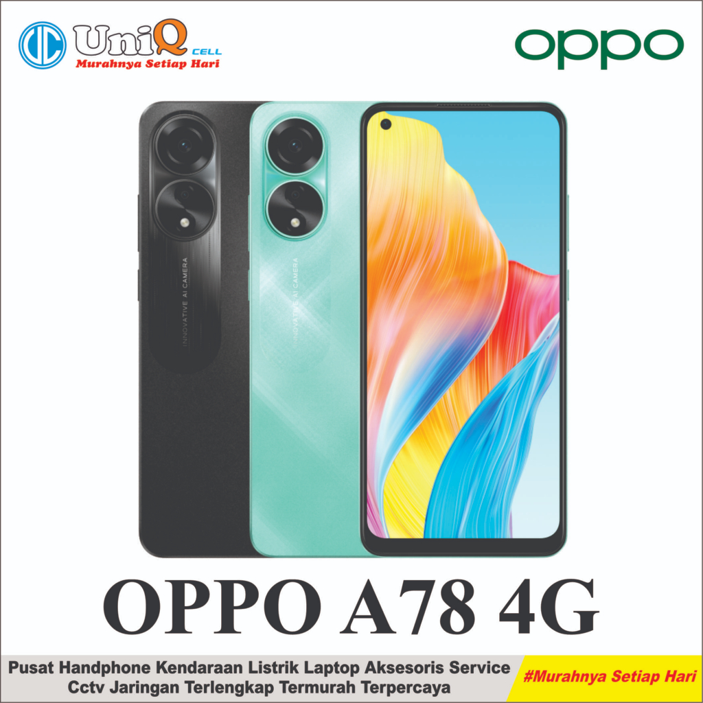 OPPO A78 4G TERBARU RAM/ROM (8GB/256GB) GARANSI RESMI OPPO