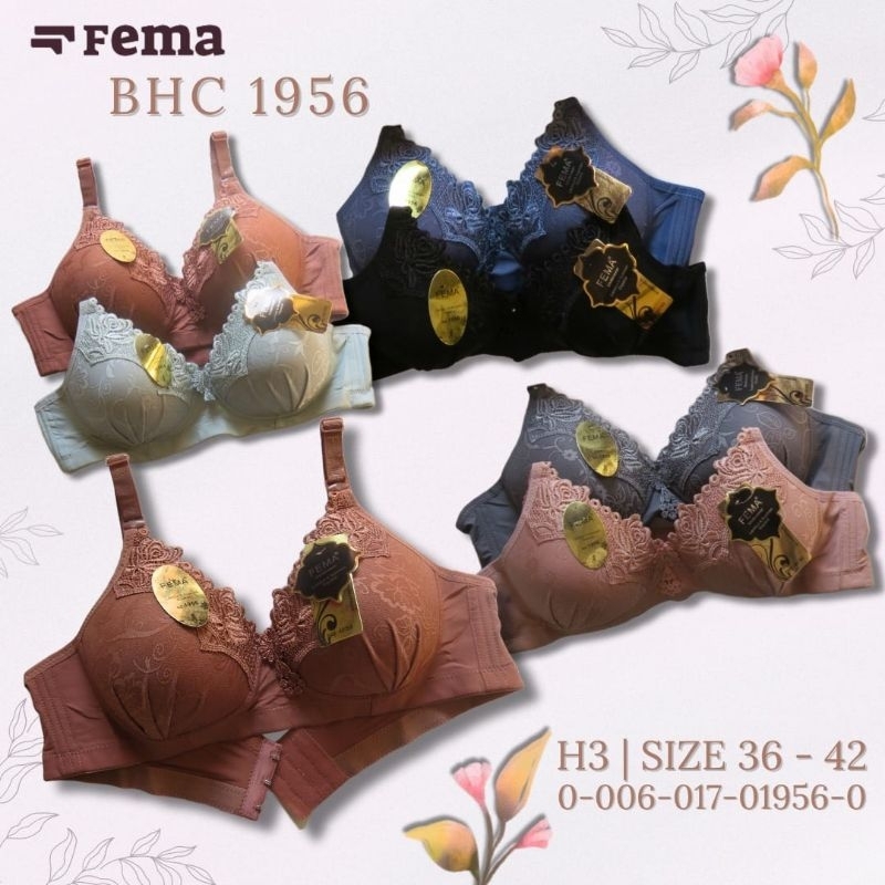 Bra wanita mrek fema  1956 /BH Bordil Cup B Tanpa kawat size 36_42 sidoarjo