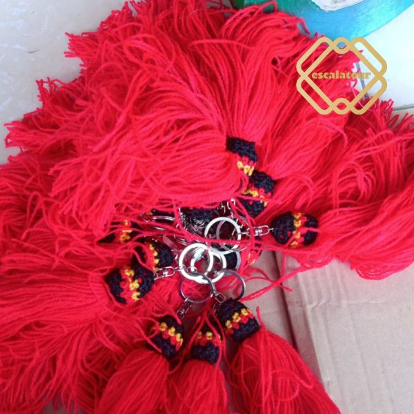 Gondel barongan merah sepasang /Pom pom gondel barongan /Gondel Suweng Anting Barongan Caplokan / Ak